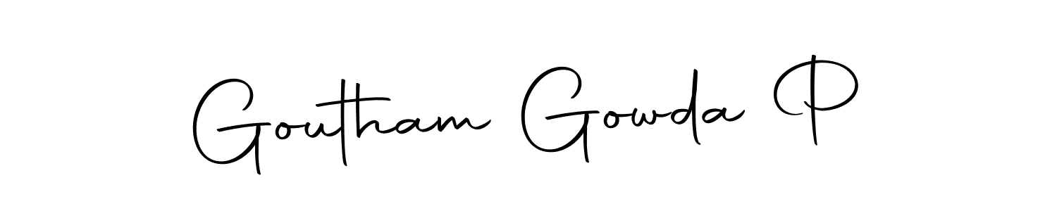 Similarly Autography-DOLnW is the best handwritten signature design. Signature creator online .You can use it as an online autograph creator for name Goutham Gowda P. Goutham Gowda P signature style 10 images and pictures png