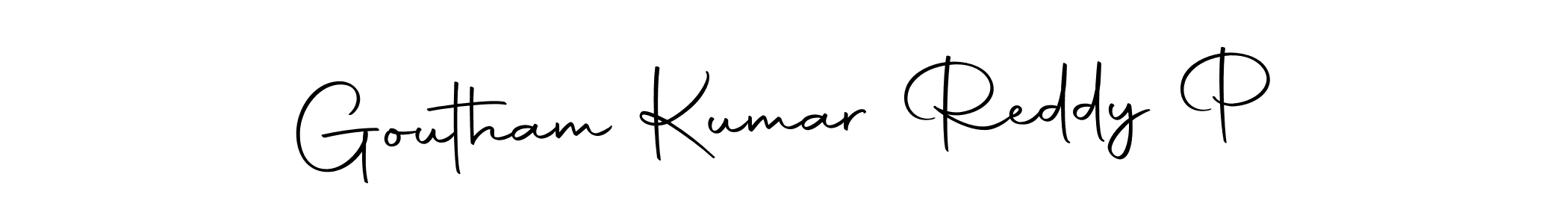 Make a beautiful signature design for name Goutham Kumar Reddy P. With this signature (Autography-DOLnW) style, you can create a handwritten signature for free. Goutham Kumar Reddy P signature style 10 images and pictures png