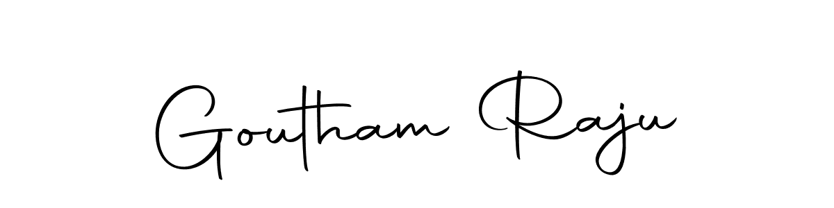 Create a beautiful signature design for name Goutham Raju. With this signature (Autography-DOLnW) fonts, you can make a handwritten signature for free. Goutham Raju signature style 10 images and pictures png