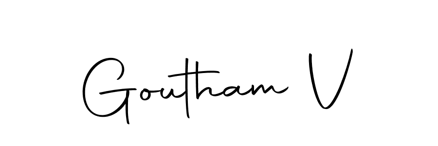 How to Draw Goutham V signature style? Autography-DOLnW is a latest design signature styles for name Goutham V. Goutham V signature style 10 images and pictures png