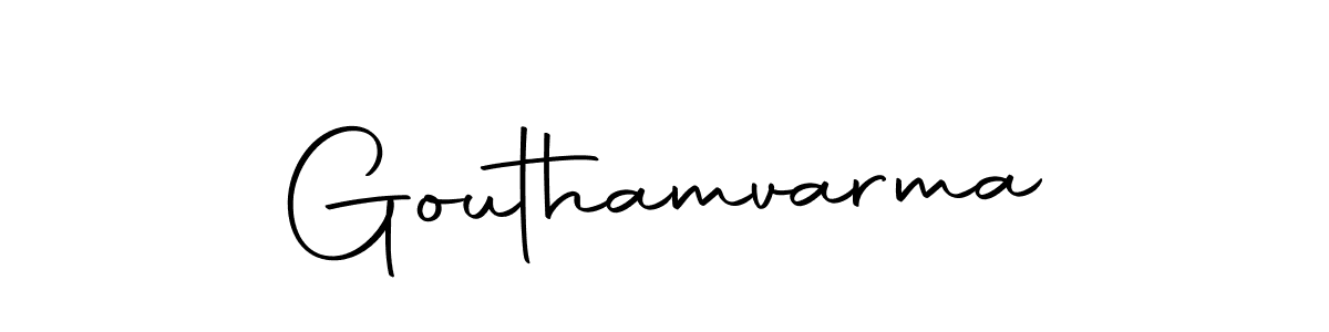 Design your own signature with our free online signature maker. With this signature software, you can create a handwritten (Autography-DOLnW) signature for name Gouthamvarma. Gouthamvarma signature style 10 images and pictures png