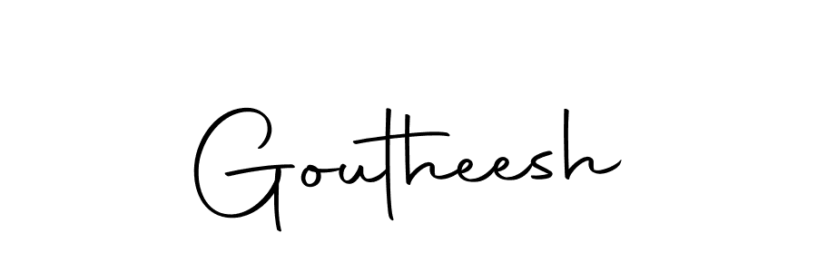 You can use this online signature creator to create a handwritten signature for the name Goutheesh. This is the best online autograph maker. Goutheesh signature style 10 images and pictures png