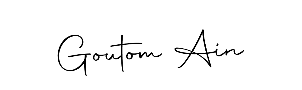 Use a signature maker to create a handwritten signature online. With this signature software, you can design (Autography-DOLnW) your own signature for name Goutom Ain. Goutom Ain signature style 10 images and pictures png