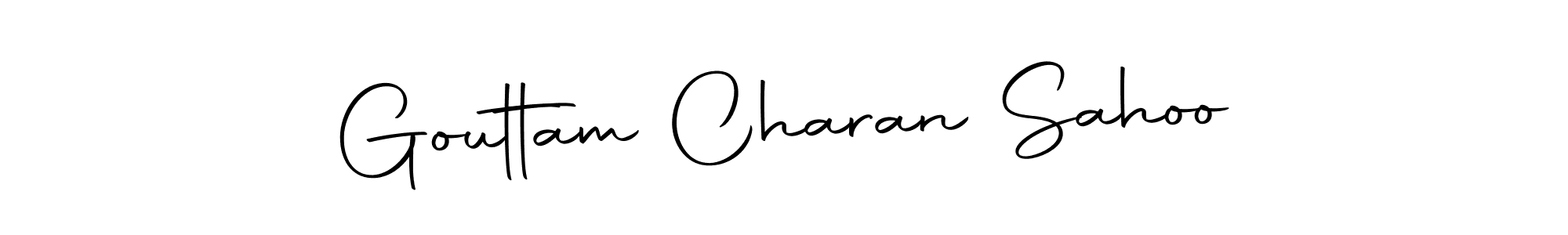 Create a beautiful signature design for name Gouttam Charan Sahoo. With this signature (Autography-DOLnW) fonts, you can make a handwritten signature for free. Gouttam Charan Sahoo signature style 10 images and pictures png