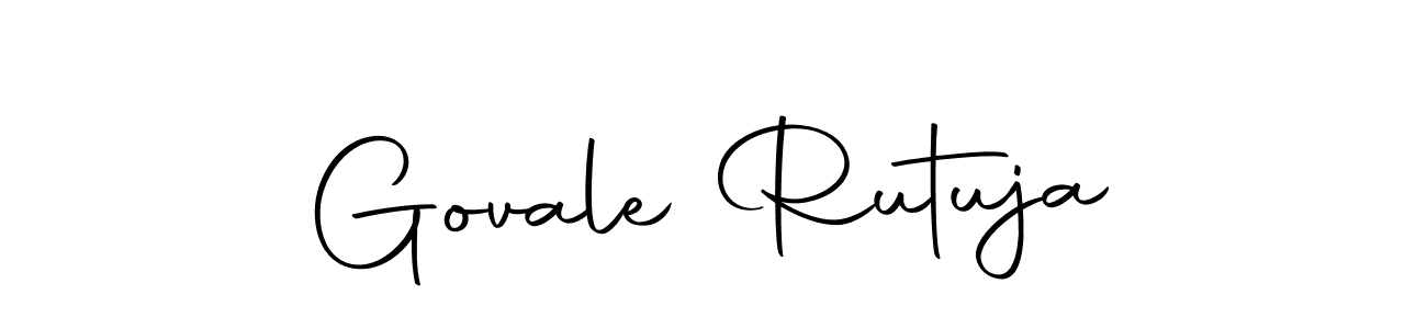 Create a beautiful signature design for name Govale Rutuja. With this signature (Autography-DOLnW) fonts, you can make a handwritten signature for free. Govale Rutuja signature style 10 images and pictures png