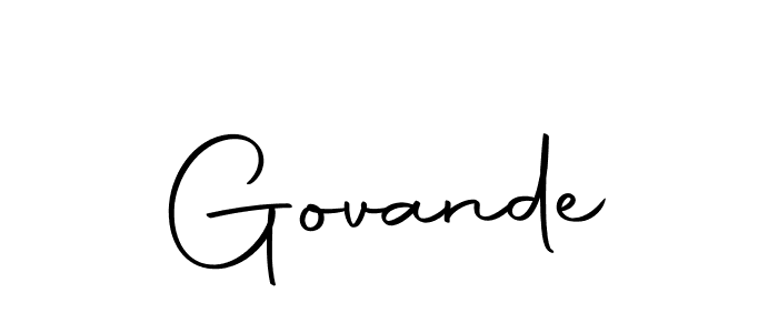 Govande stylish signature style. Best Handwritten Sign (Autography-DOLnW) for my name. Handwritten Signature Collection Ideas for my name Govande. Govande signature style 10 images and pictures png