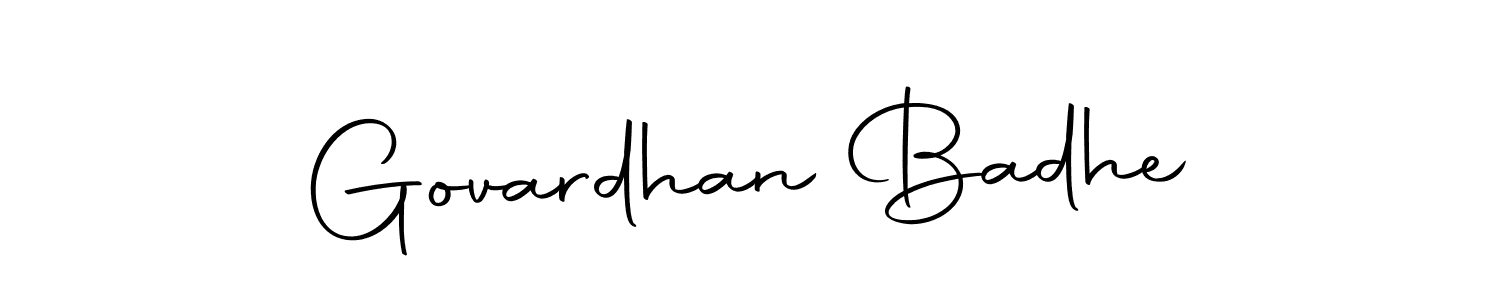 The best way (Autography-DOLnW) to make a short signature is to pick only two or three words in your name. The name Govardhan Badhe include a total of six letters. For converting this name. Govardhan Badhe signature style 10 images and pictures png