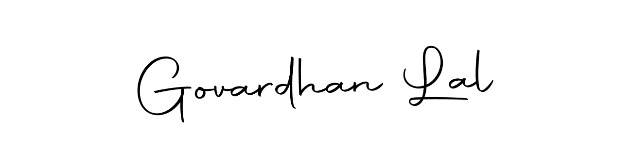 How to make Govardhan Lal name signature. Use Autography-DOLnW style for creating short signs online. This is the latest handwritten sign. Govardhan Lal signature style 10 images and pictures png