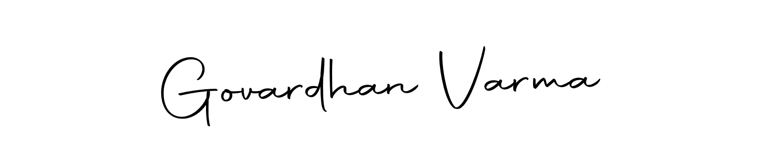 Design your own signature with our free online signature maker. With this signature software, you can create a handwritten (Autography-DOLnW) signature for name Govardhan Varma. Govardhan Varma signature style 10 images and pictures png