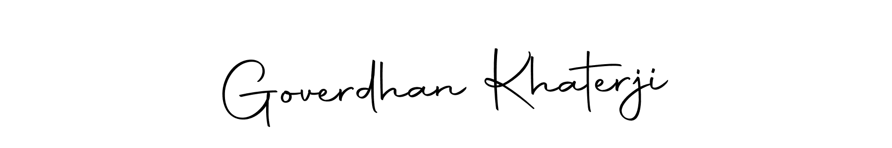 Also we have Goverdhan Khaterji name is the best signature style. Create professional handwritten signature collection using Autography-DOLnW autograph style. Goverdhan Khaterji signature style 10 images and pictures png