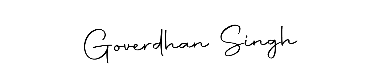 How to make Goverdhan Singh name signature. Use Autography-DOLnW style for creating short signs online. This is the latest handwritten sign. Goverdhan Singh signature style 10 images and pictures png