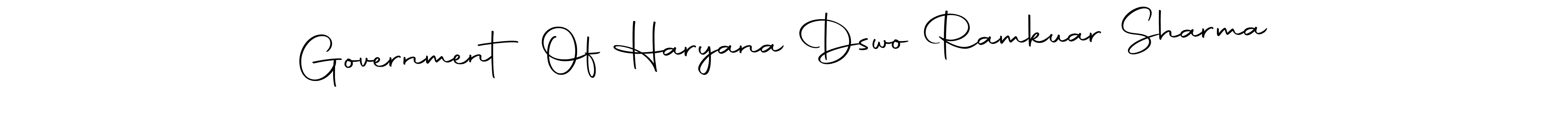 How to make Government Of Haryana Dswo Ramkuar Sharma name signature. Use Autography-DOLnW style for creating short signs online. This is the latest handwritten sign. Government Of Haryana Dswo Ramkuar Sharma signature style 10 images and pictures png