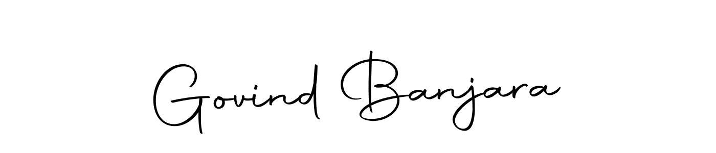Design your own signature with our free online signature maker. With this signature software, you can create a handwritten (Autography-DOLnW) signature for name Govind Banjara. Govind Banjara signature style 10 images and pictures png