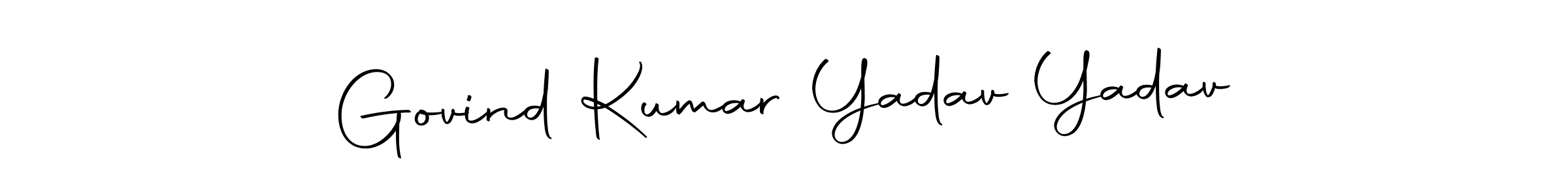 How to make Govind Kumar Yadav Yadav name signature. Use Autography-DOLnW style for creating short signs online. This is the latest handwritten sign. Govind Kumar Yadav Yadav signature style 10 images and pictures png