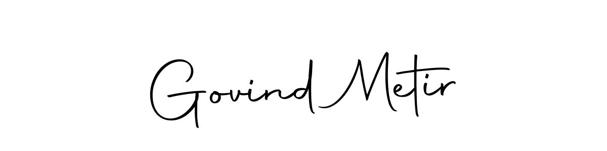 Create a beautiful signature design for name Govind Metir. With this signature (Autography-DOLnW) fonts, you can make a handwritten signature for free. Govind Metir signature style 10 images and pictures png