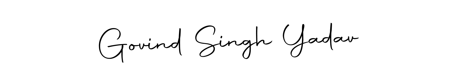Design your own signature with our free online signature maker. With this signature software, you can create a handwritten (Autography-DOLnW) signature for name Govind Singh Yadav. Govind Singh Yadav signature style 10 images and pictures png
