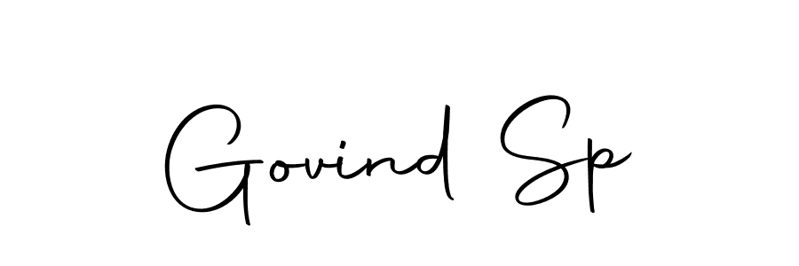 Make a beautiful signature design for name Govind Sp. Use this online signature maker to create a handwritten signature for free. Govind Sp signature style 10 images and pictures png