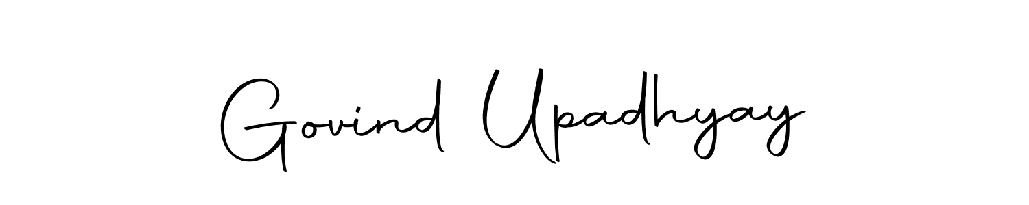 Create a beautiful signature design for name Govind Upadhyay. With this signature (Autography-DOLnW) fonts, you can make a handwritten signature for free. Govind Upadhyay signature style 10 images and pictures png