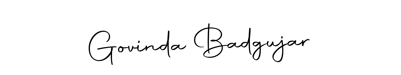 Make a beautiful signature design for name Govinda Badgujar. With this signature (Autography-DOLnW) style, you can create a handwritten signature for free. Govinda Badgujar signature style 10 images and pictures png