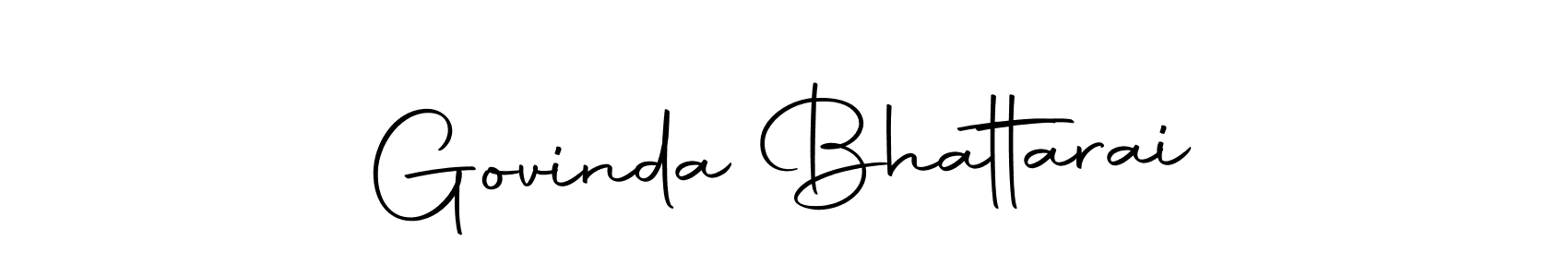 How to make Govinda Bhattarai name signature. Use Autography-DOLnW style for creating short signs online. This is the latest handwritten sign. Govinda Bhattarai signature style 10 images and pictures png