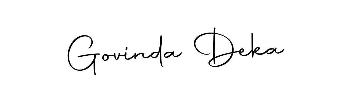 Create a beautiful signature design for name Govinda Deka. With this signature (Autography-DOLnW) fonts, you can make a handwritten signature for free. Govinda Deka signature style 10 images and pictures png