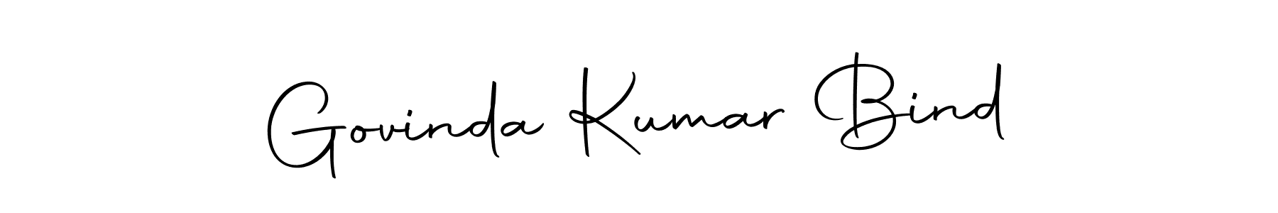 How to make Govinda Kumar Bind name signature. Use Autography-DOLnW style for creating short signs online. This is the latest handwritten sign. Govinda Kumar Bind signature style 10 images and pictures png