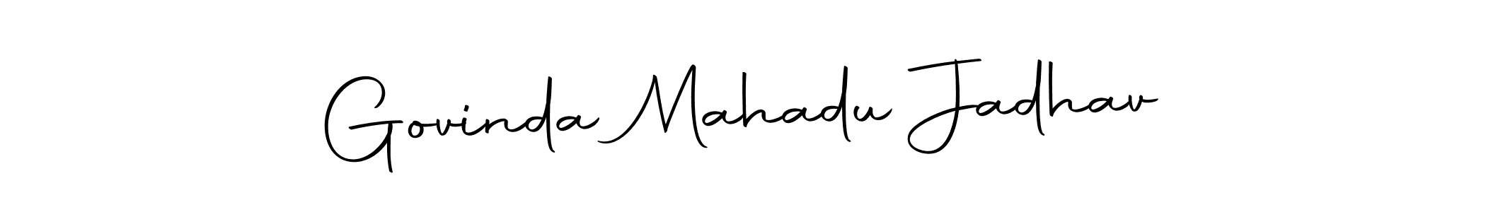 Design your own signature with our free online signature maker. With this signature software, you can create a handwritten (Autography-DOLnW) signature for name Govinda Mahadu Jadhav. Govinda Mahadu Jadhav signature style 10 images and pictures png