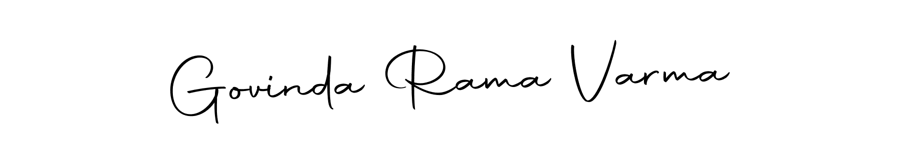 Make a beautiful signature design for name Govinda Rama Varma. With this signature (Autography-DOLnW) style, you can create a handwritten signature for free. Govinda Rama Varma signature style 10 images and pictures png
