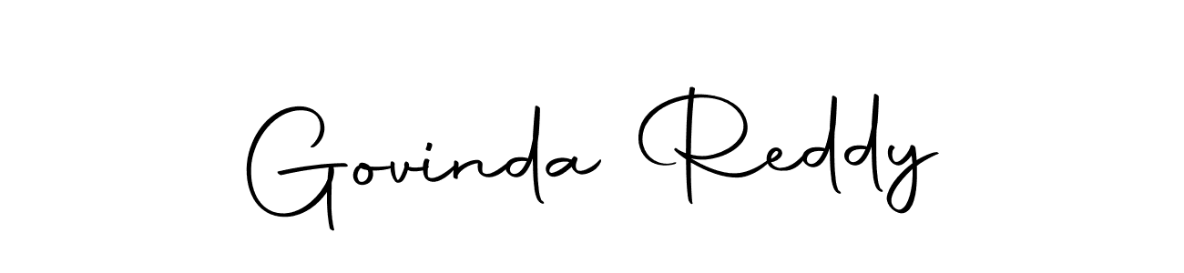 Design your own signature with our free online signature maker. With this signature software, you can create a handwritten (Autography-DOLnW) signature for name Govinda Reddy. Govinda Reddy signature style 10 images and pictures png