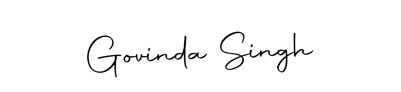 Design your own signature with our free online signature maker. With this signature software, you can create a handwritten (Autography-DOLnW) signature for name Govinda Singh. Govinda Singh signature style 10 images and pictures png