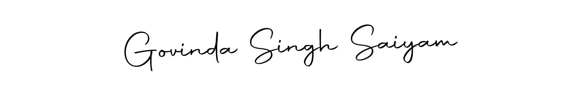 You should practise on your own different ways (Autography-DOLnW) to write your name (Govinda Singh Saiyam) in signature. don't let someone else do it for you. Govinda Singh Saiyam signature style 10 images and pictures png