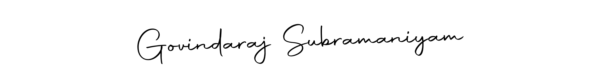 Make a beautiful signature design for name Govindaraj Subramaniyam. With this signature (Autography-DOLnW) style, you can create a handwritten signature for free. Govindaraj Subramaniyam signature style 10 images and pictures png