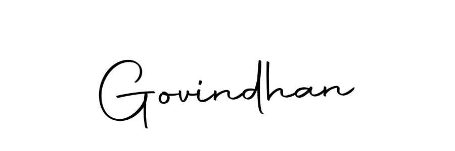 Create a beautiful signature design for name Govindhan. With this signature (Autography-DOLnW) fonts, you can make a handwritten signature for free. Govindhan signature style 10 images and pictures png