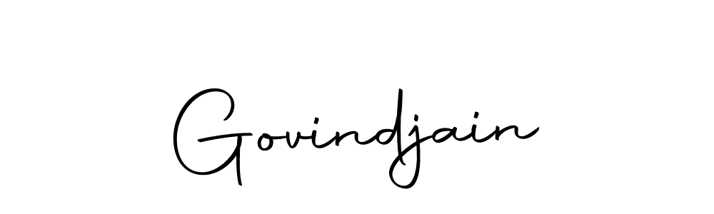 Design your own signature with our free online signature maker. With this signature software, you can create a handwritten (Autography-DOLnW) signature for name Govindjain. Govindjain signature style 10 images and pictures png