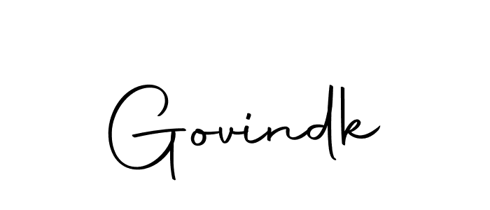 Create a beautiful signature design for name Govindk. With this signature (Autography-DOLnW) fonts, you can make a handwritten signature for free. Govindk signature style 10 images and pictures png