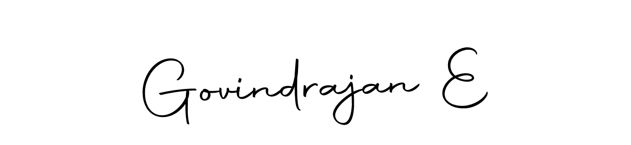 The best way (Autography-DOLnW) to make a short signature is to pick only two or three words in your name. The name Govindrajan E include a total of six letters. For converting this name. Govindrajan E signature style 10 images and pictures png