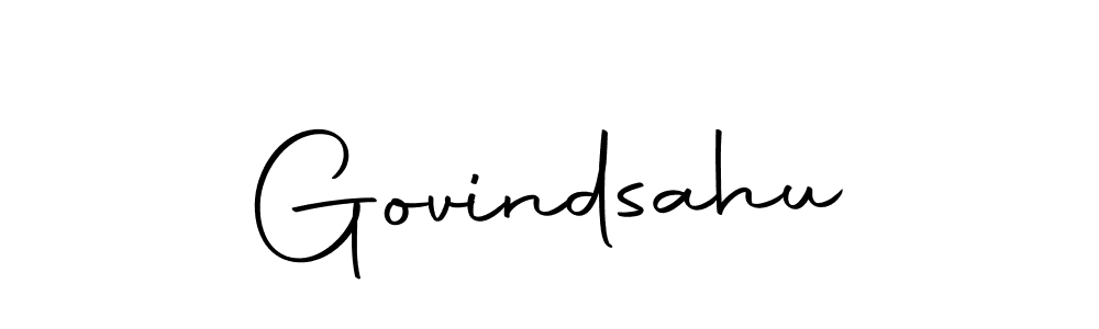 Govindsahu stylish signature style. Best Handwritten Sign (Autography-DOLnW) for my name. Handwritten Signature Collection Ideas for my name Govindsahu. Govindsahu signature style 10 images and pictures png