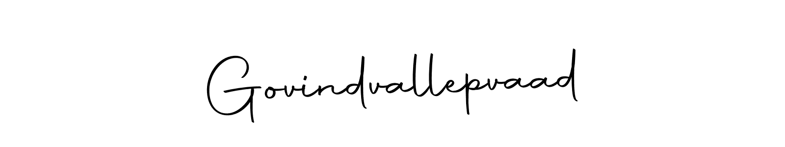 Create a beautiful signature design for name Govindvallepvaad. With this signature (Autography-DOLnW) fonts, you can make a handwritten signature for free. Govindvallepvaad signature style 10 images and pictures png