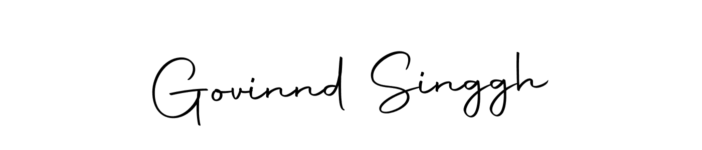 How to make Govinnd Singgh name signature. Use Autography-DOLnW style for creating short signs online. This is the latest handwritten sign. Govinnd Singgh signature style 10 images and pictures png