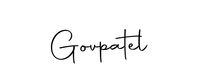 The best way (Autography-DOLnW) to make a short signature is to pick only two or three words in your name. The name Govpatel include a total of six letters. For converting this name. Govpatel signature style 10 images and pictures png