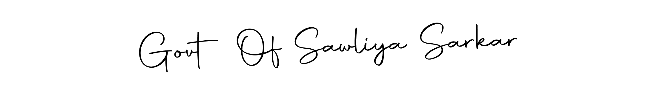 Design your own signature with our free online signature maker. With this signature software, you can create a handwritten (Autography-DOLnW) signature for name Govt Of Sawliya Sarkar. Govt Of Sawliya Sarkar signature style 10 images and pictures png