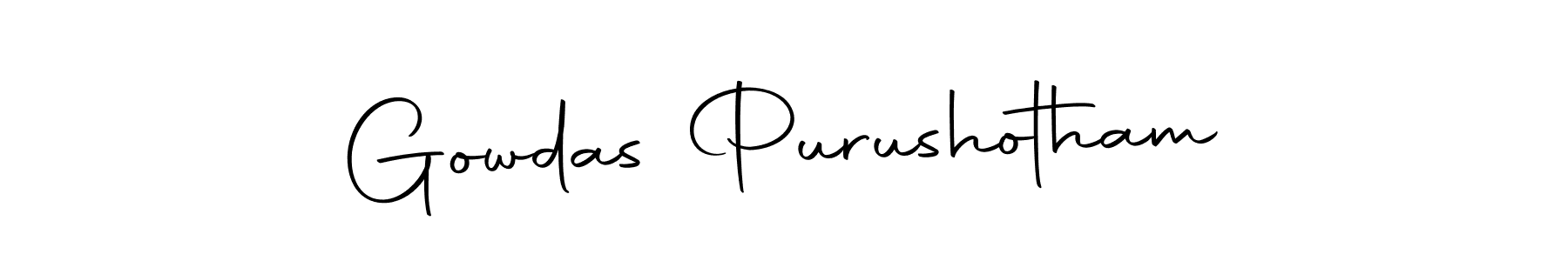 Gowdas Purushotham stylish signature style. Best Handwritten Sign (Autography-DOLnW) for my name. Handwritten Signature Collection Ideas for my name Gowdas Purushotham. Gowdas Purushotham signature style 10 images and pictures png