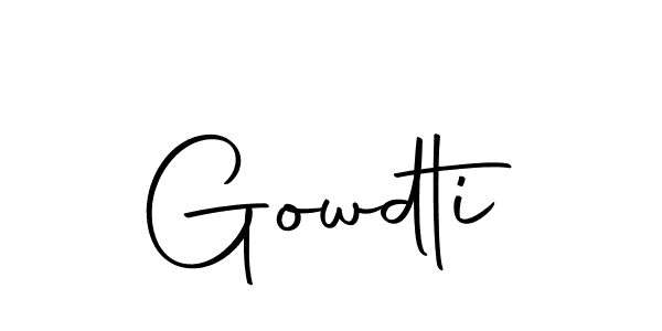 Make a beautiful signature design for name Gowdti. Use this online signature maker to create a handwritten signature for free. Gowdti signature style 10 images and pictures png