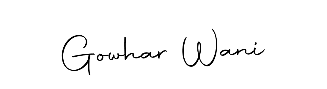 You can use this online signature creator to create a handwritten signature for the name Gowhar Wani. This is the best online autograph maker. Gowhar Wani signature style 10 images and pictures png