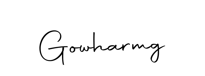 Here are the top 10 professional signature styles for the name Gowharmg. These are the best autograph styles you can use for your name. Gowharmg signature style 10 images and pictures png