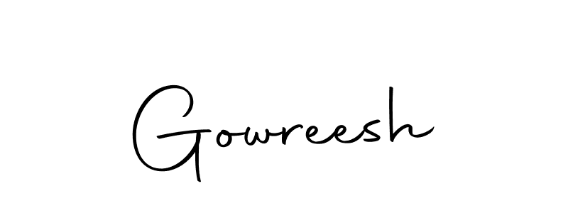 Make a beautiful signature design for name Gowreesh. Use this online signature maker to create a handwritten signature for free. Gowreesh signature style 10 images and pictures png