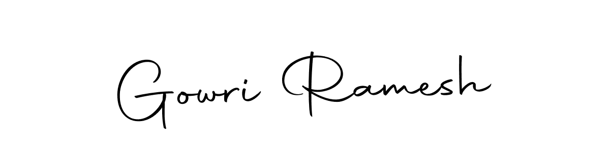 The best way (Autography-DOLnW) to make a short signature is to pick only two or three words in your name. The name Gowri Ramesh include a total of six letters. For converting this name. Gowri Ramesh signature style 10 images and pictures png