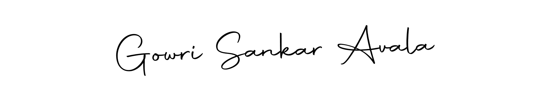 Make a beautiful signature design for name Gowri Sankar Avala. With this signature (Autography-DOLnW) style, you can create a handwritten signature for free. Gowri Sankar Avala signature style 10 images and pictures png