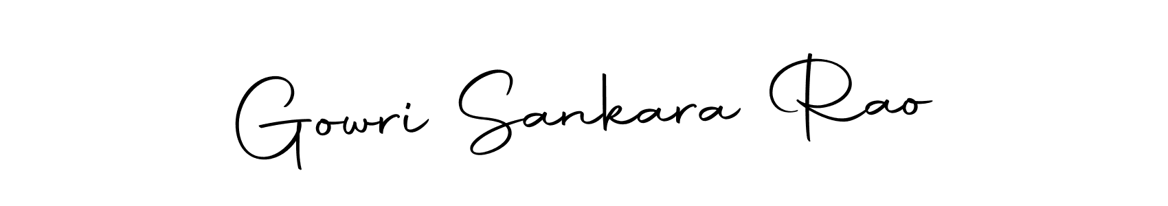 Create a beautiful signature design for name Gowri Sankara Rao. With this signature (Autography-DOLnW) fonts, you can make a handwritten signature for free. Gowri Sankara Rao signature style 10 images and pictures png