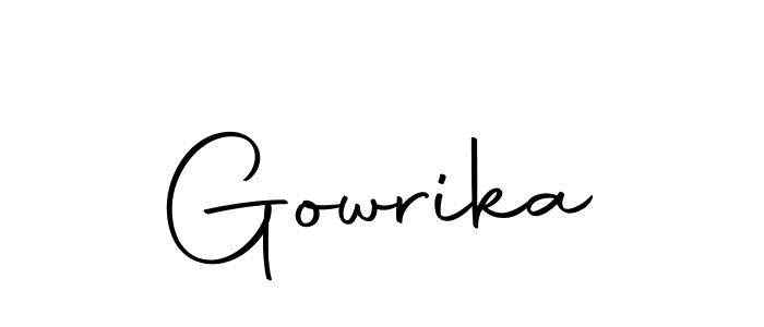 Make a short Gowrika signature style. Manage your documents anywhere anytime using Autography-DOLnW. Create and add eSignatures, submit forms, share and send files easily. Gowrika signature style 10 images and pictures png